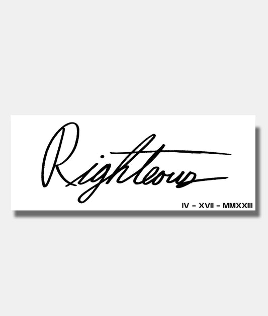 BOX SIGNATURE VINYL DECAL