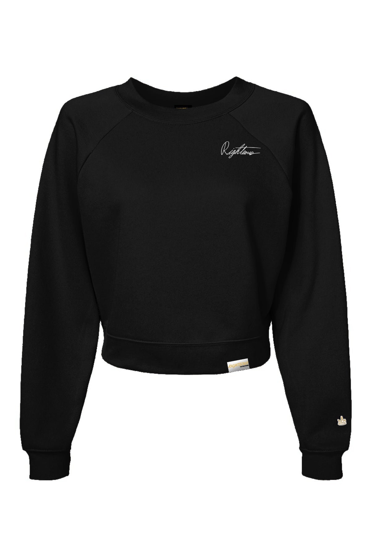 EMBROIDERED SIGNATURE CROP CREWNECK