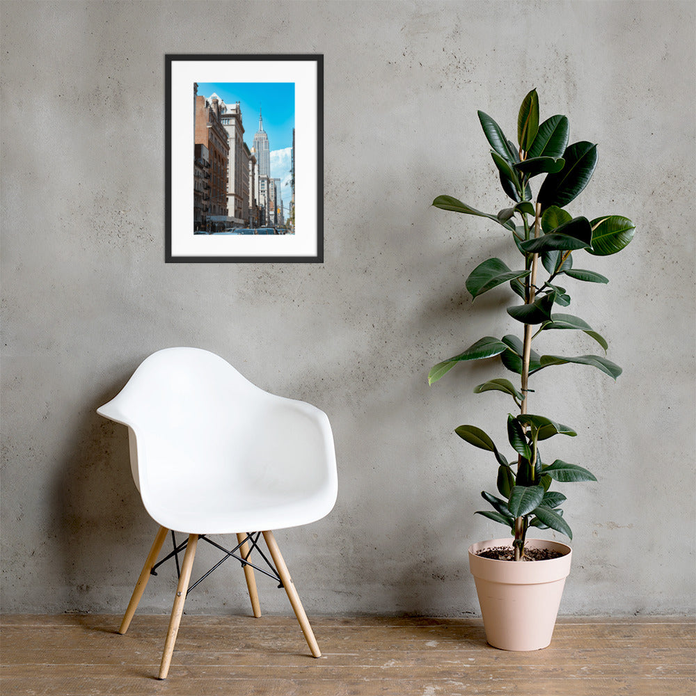 EMPIRE STATE OF MIND FRAMED POSTER
