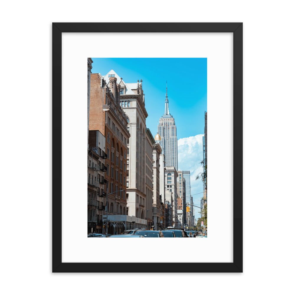 EMPIRE STATE OF MIND FRAMED POSTER