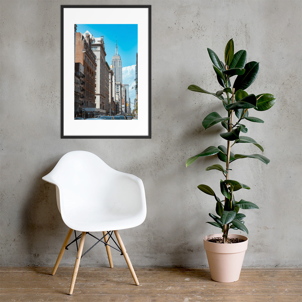 EMPIRE STATE OF MIND FRAMED POSTER