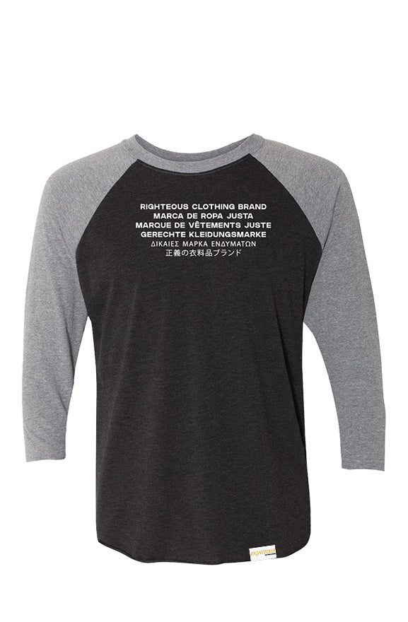 MULTILINGUAL THREE-QUARTER L/S TEE