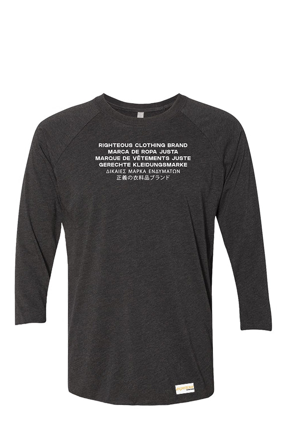 MULTILINGUAL THREE-QUARTER L/S TEE