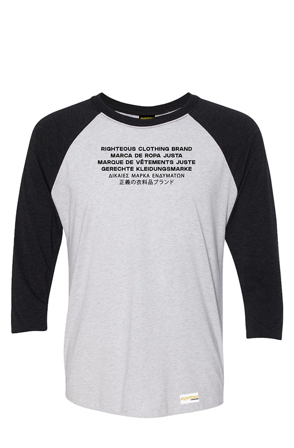 MULTILINGUAL THREE-QUARTER L/S TEE