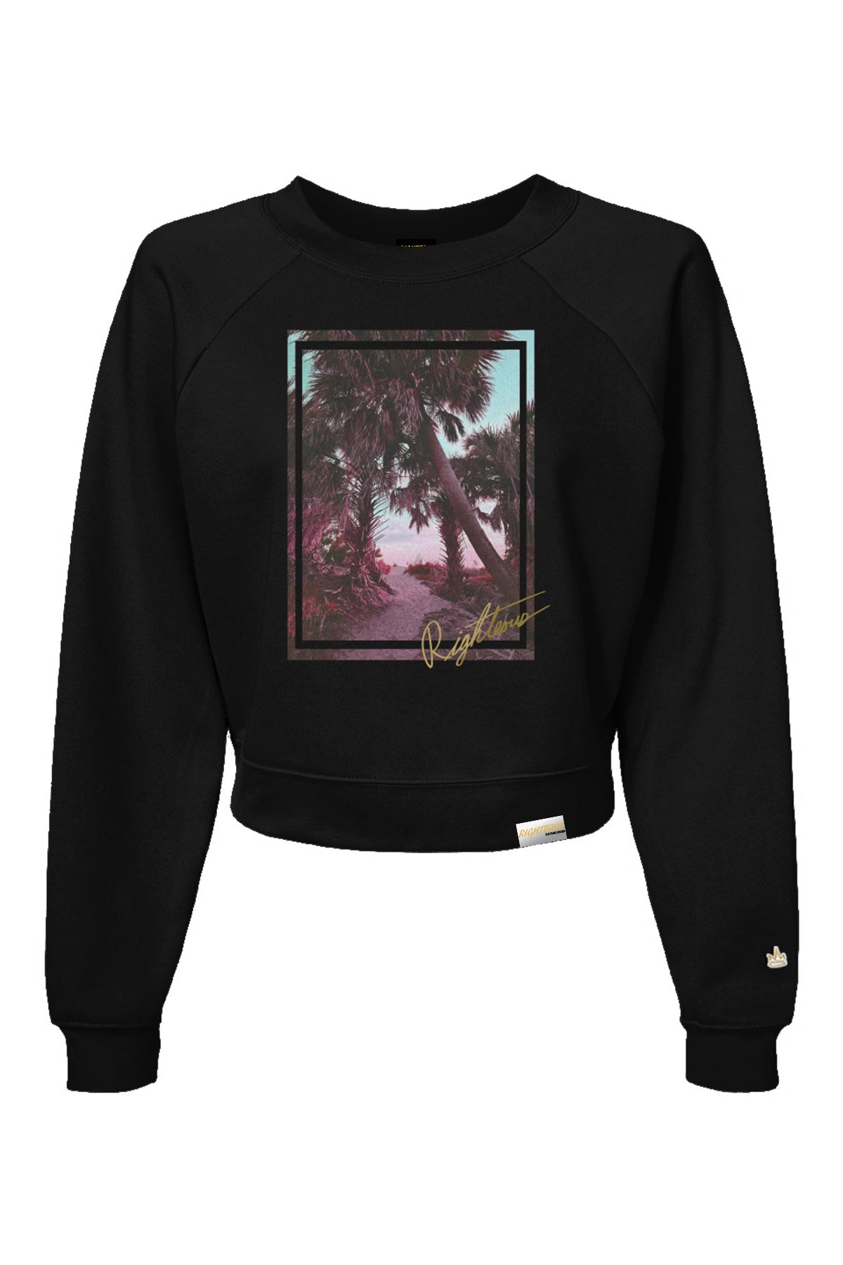 PARADISE ESCAPE CROP CREWNECK
