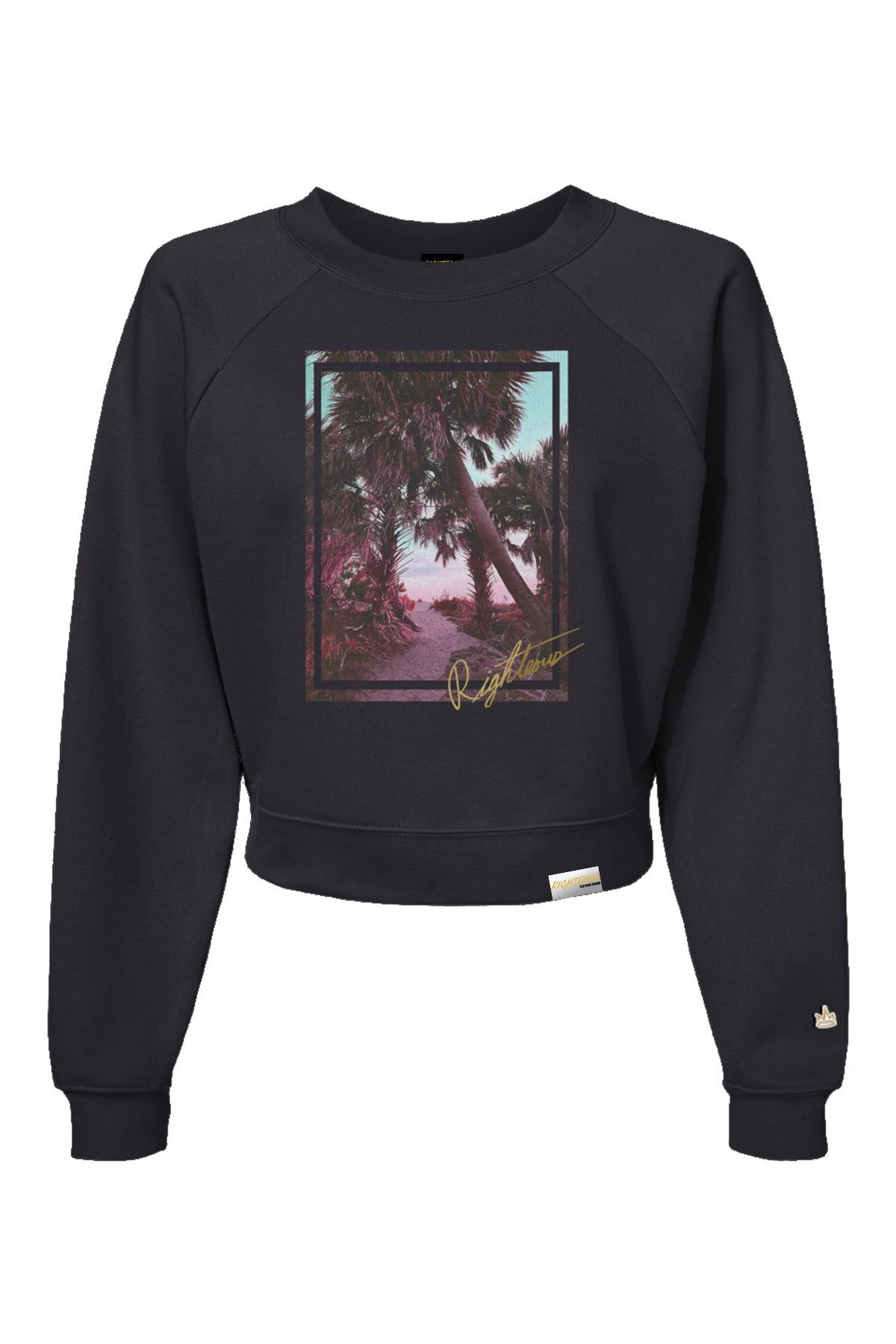 PARADISE ESCAPE CROP CREWNECK