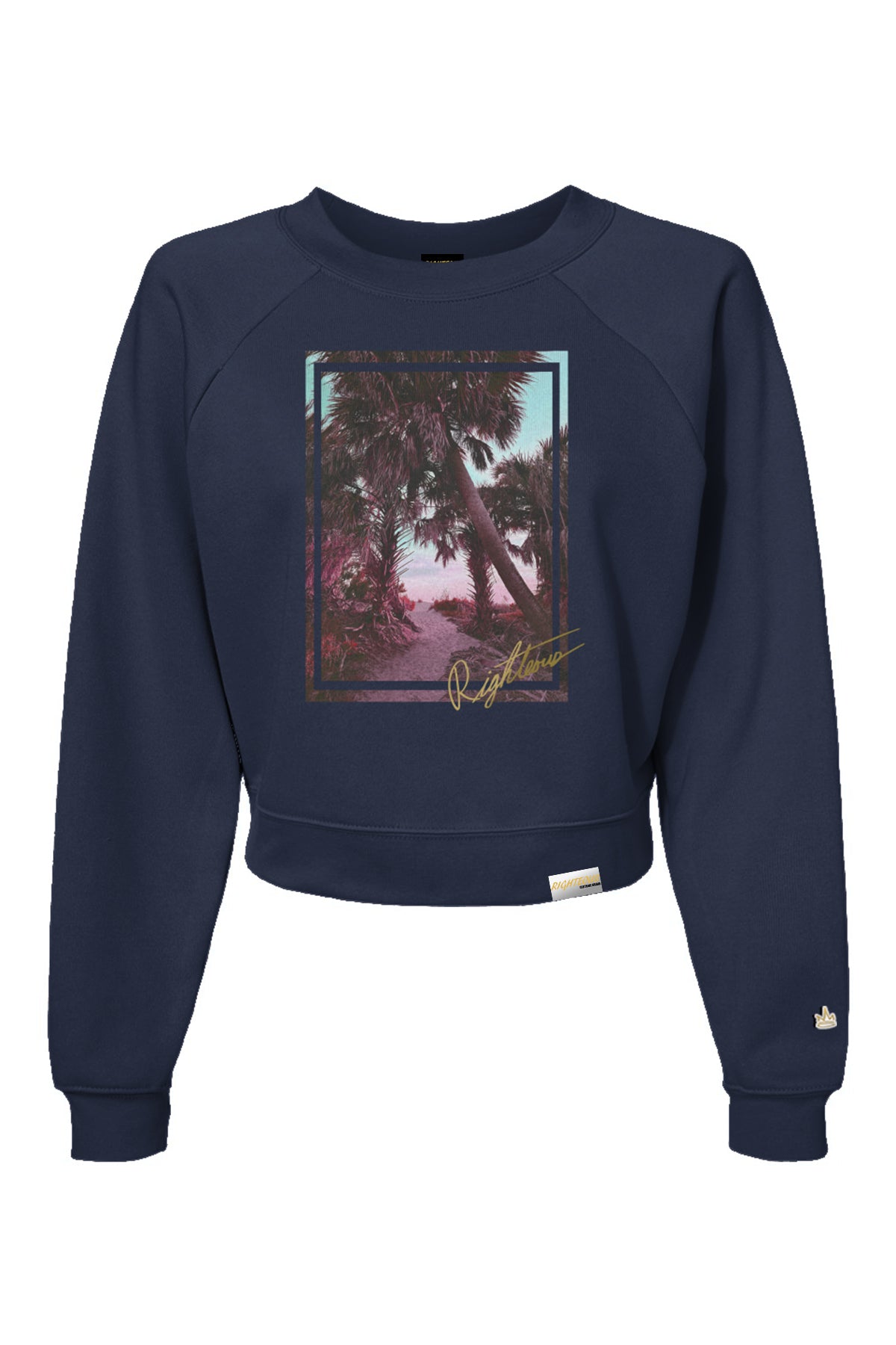 PARADISE ESCAPE CROP CREWNECK