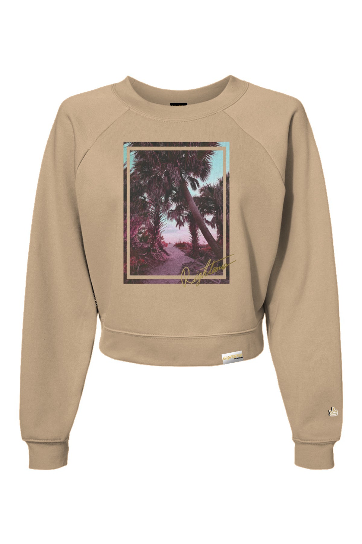PARADISE ESCAPE CROP CREWNECK