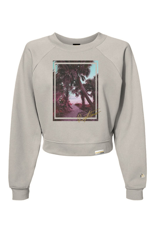 PARADISE ESCAPE CROP CREWNECK