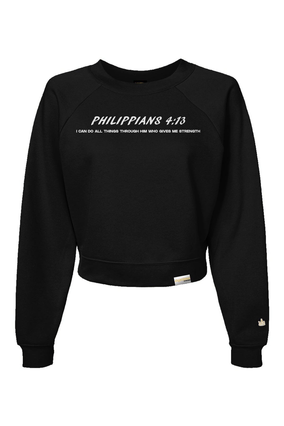 PHILIPPIANS 4:13 CROP CREWNECK