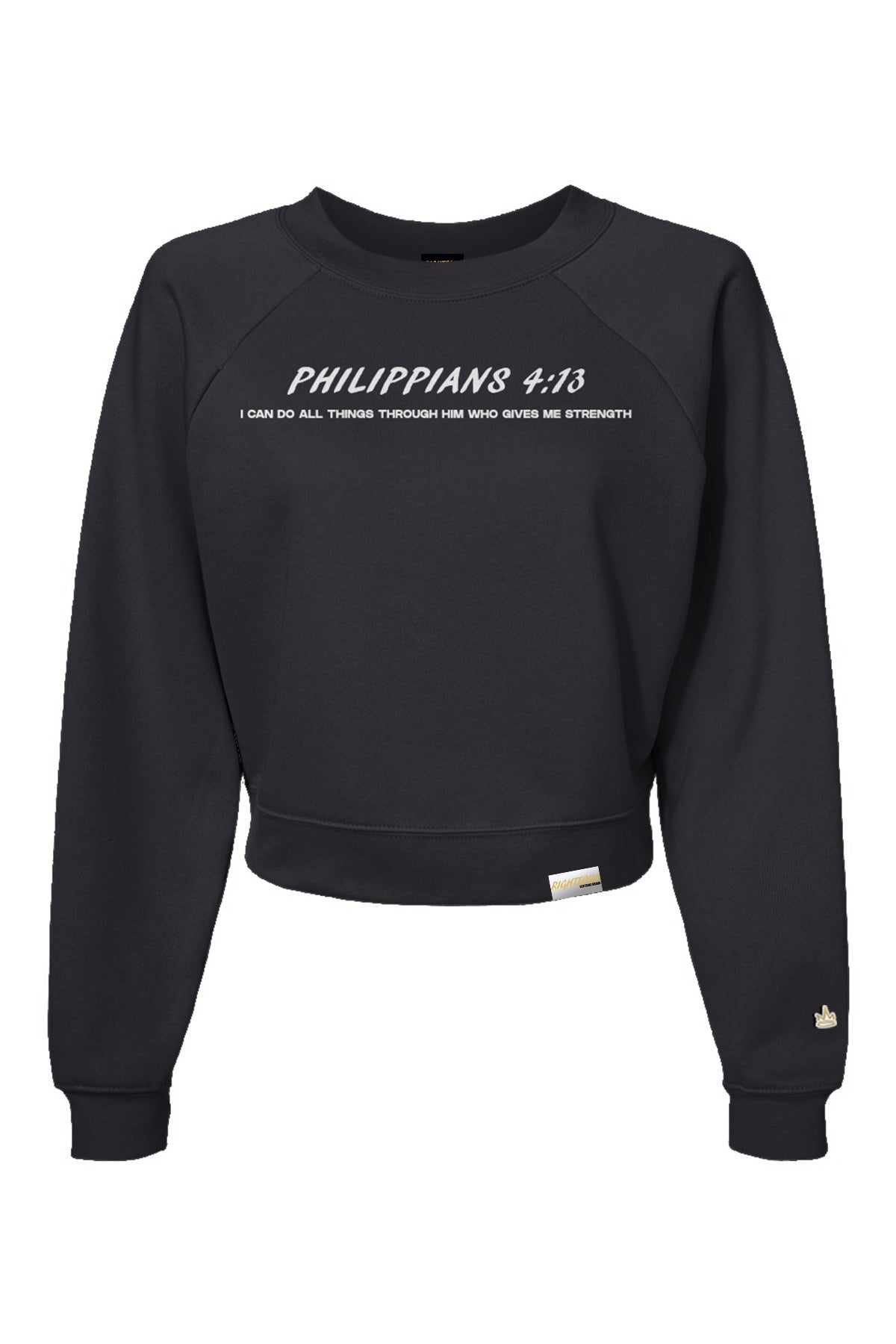 PHILIPPIANS 4:13 CROP CREWNECK