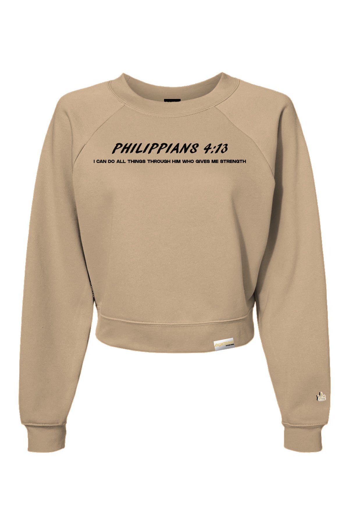 PHILIPPIANS 4:13 CROP CREWNECK
