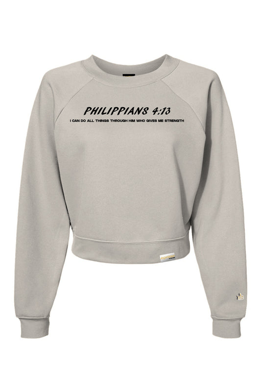 PHILIPPIANS 4:13 CROP CREWNECK