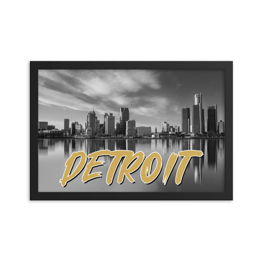 DETROIT FRAMED POSTER