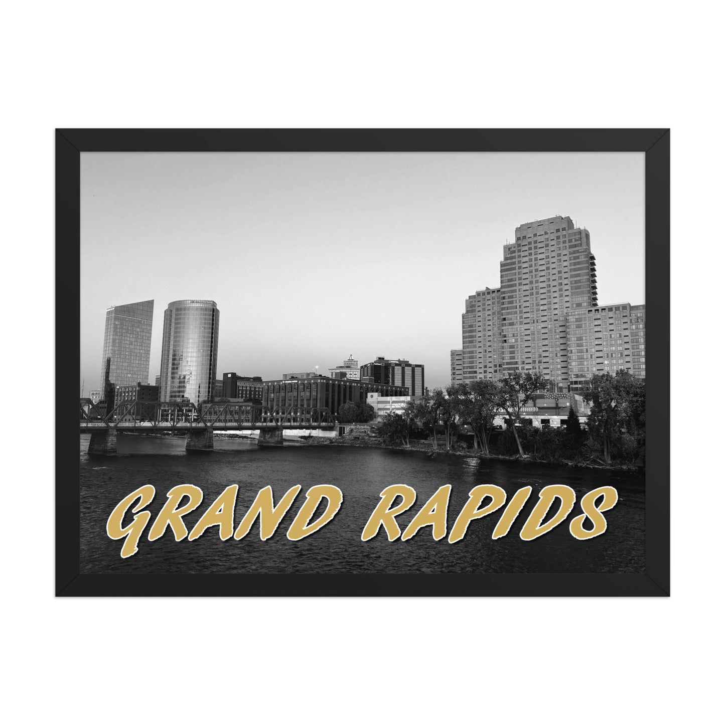 GRAND RAPIDS FRAMED POSTER