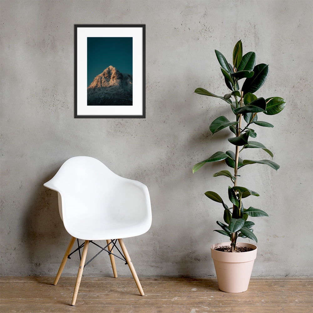 SUNRISE ON GLENCOE MOUNTAINS FRAMED POSTER