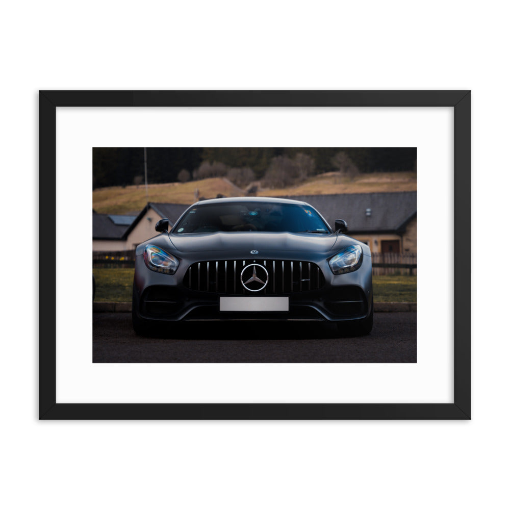 AMG GT FRAMED POSTER