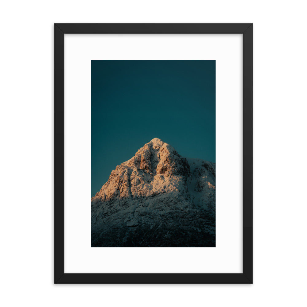 SUNRISE ON GLENCOE MOUNTAINS FRAMED POSTER