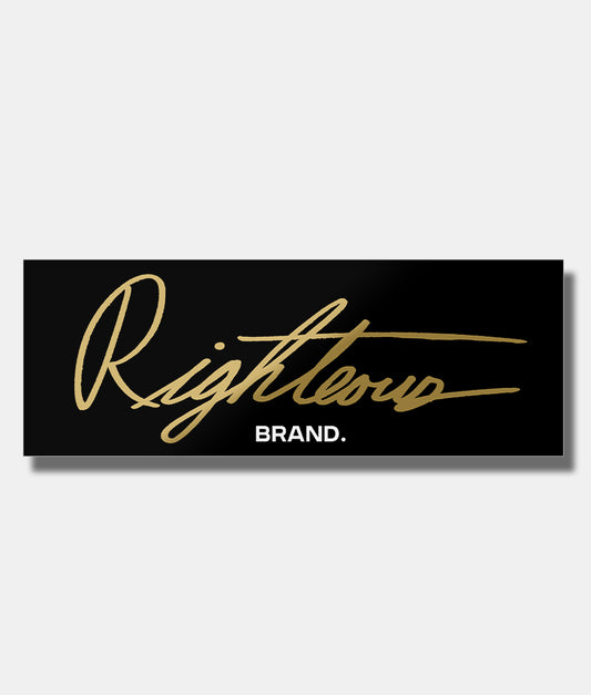 RIGHTEOUS BRAND BOX VINYL DECAL
