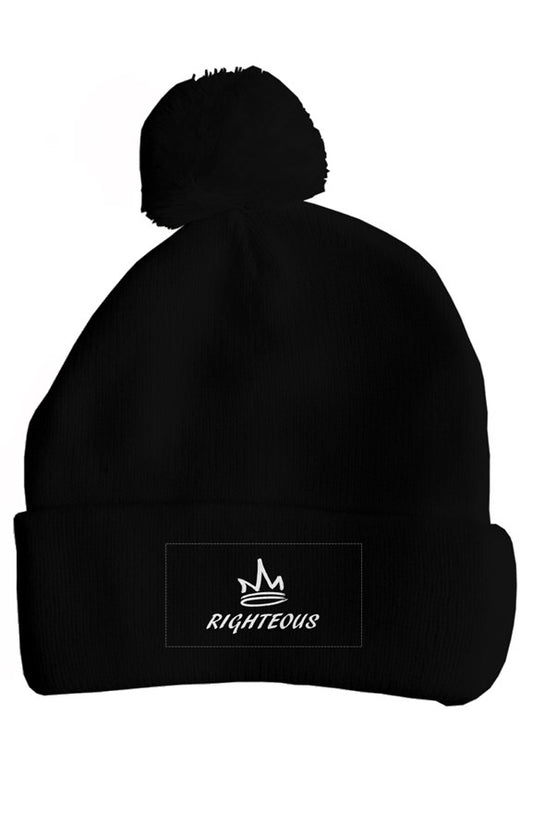 Righteous Patch Premium Pom Pom Beanie