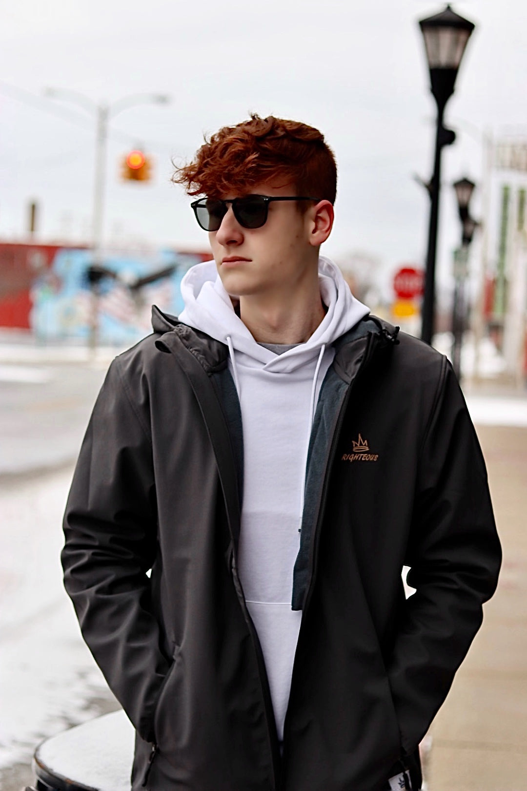 EMBROIDERED OG LOGO POLY-TECH COAT