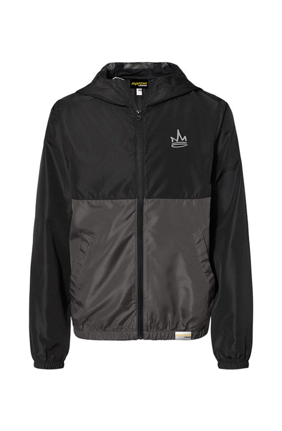 CROWNED EMBROIDERED 2-TONE WINDBREAKER