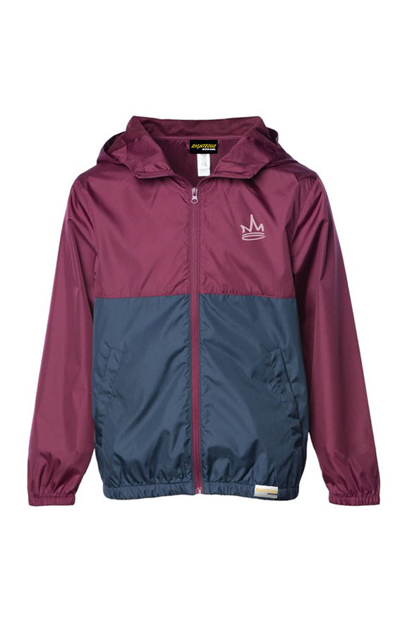 CROWNED EMBROIDERED 2-TONE WINDBREAKER