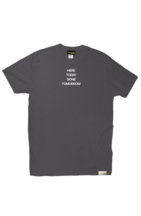 HERE TODAY GONE TOMORROW TEE