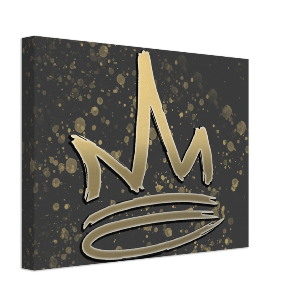 CROWN SPLATTER ART BOX CANVAS