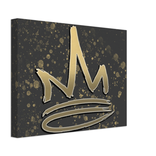 CROWN SPLATTER ART BOX CANVAS