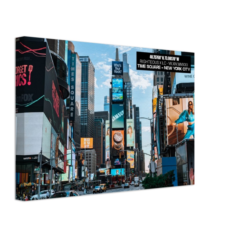 TIME SQUARE BOX CANVAS