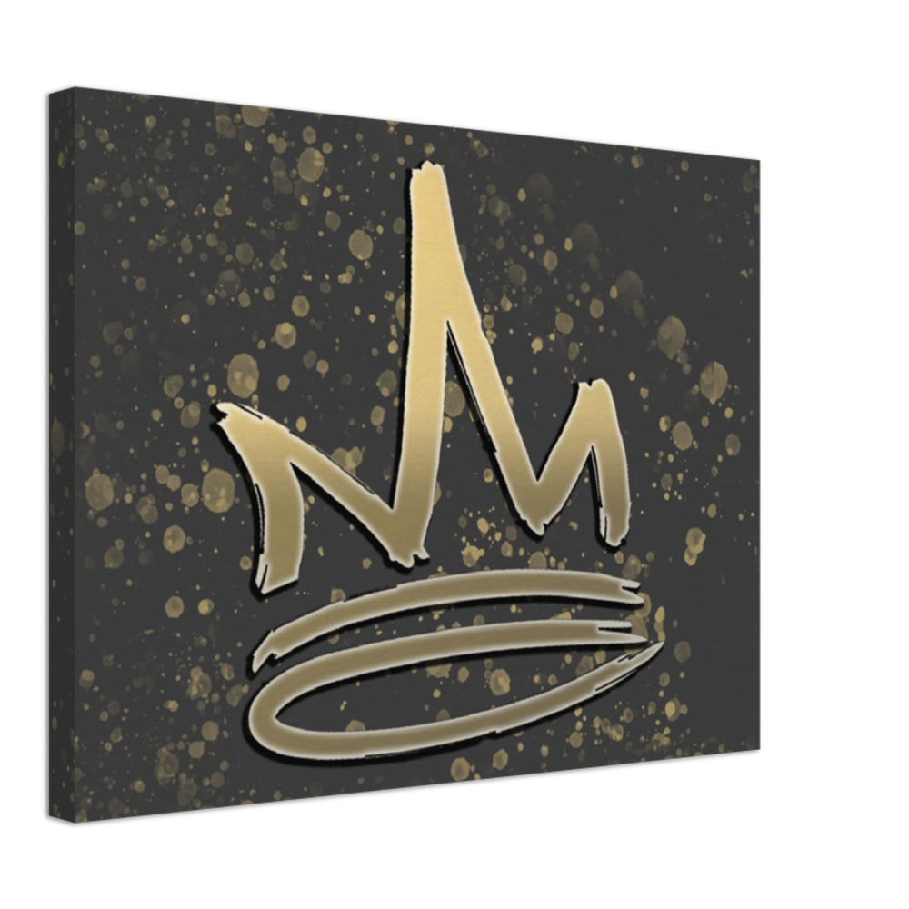 CROWN SPLATTER ART BOX CANVAS