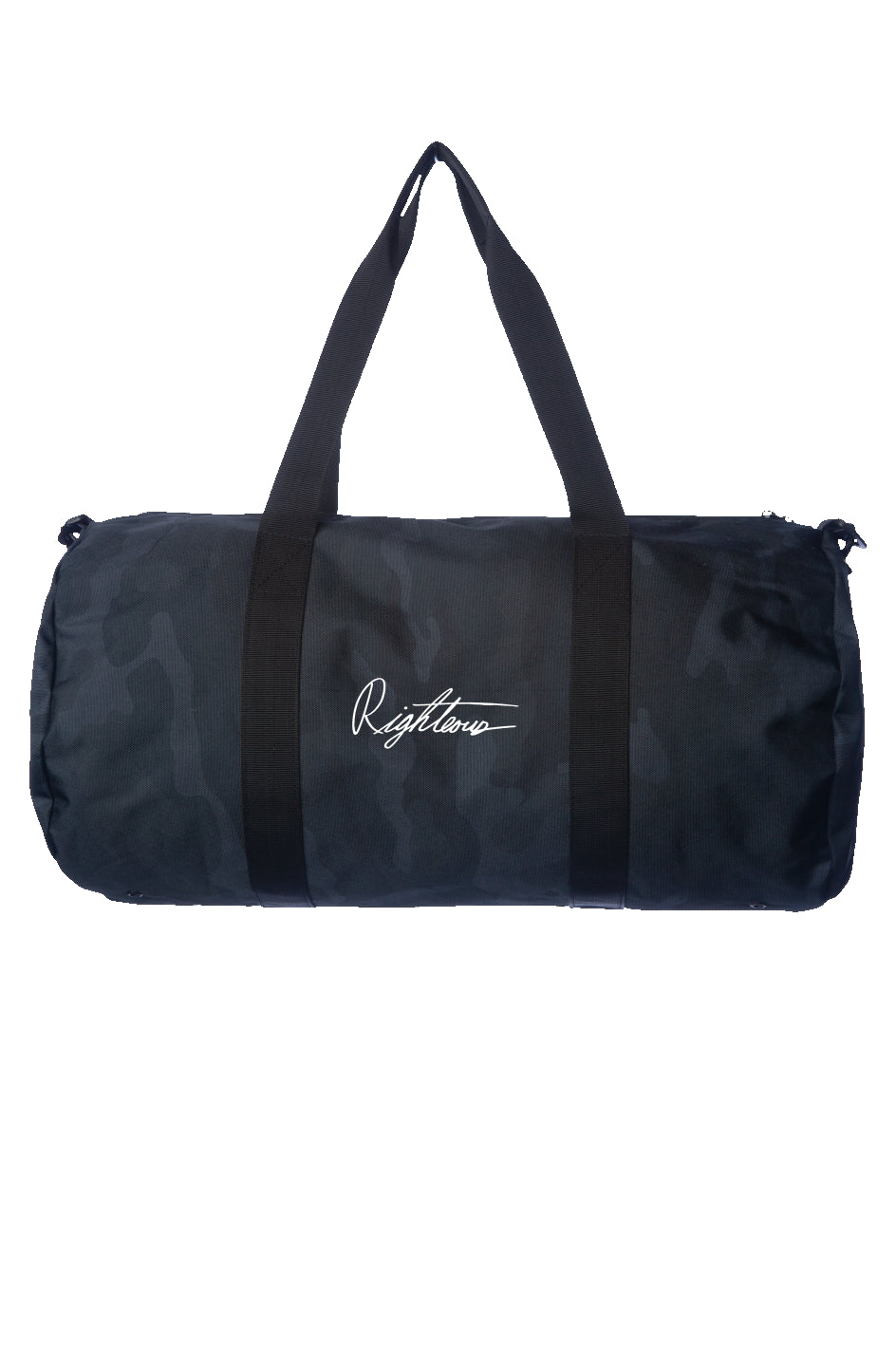 RIGHTEOUS EMBROIDERED SIGNATURE CAMO DUFFEL BAG