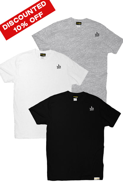 CROWNED TEE 3-PACK