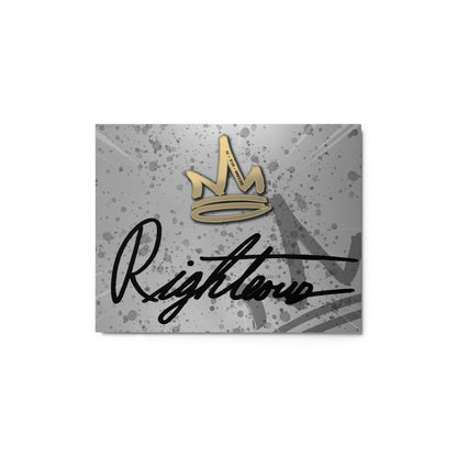 SIGNATURE CROWN METAL PRINT