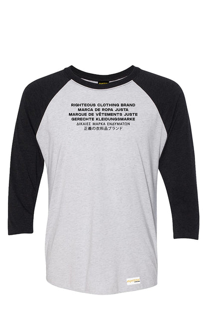 MULTILINGUAL THREE-QUARTER L/S TEE