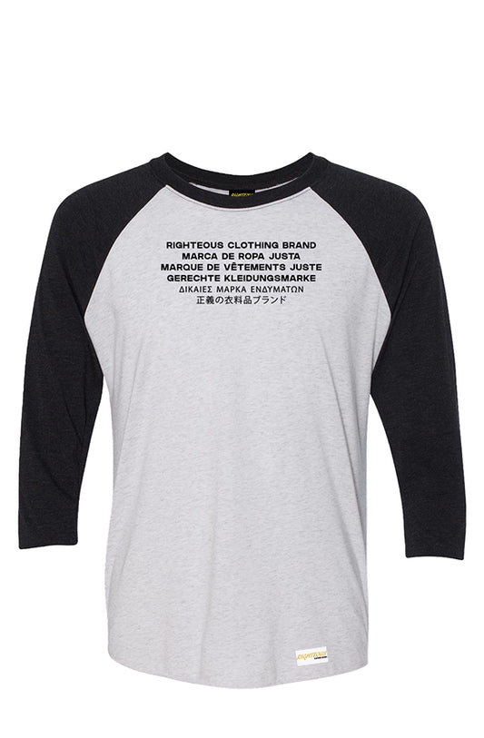 MULTILINGUAL THREE-QUARTER L/S TEE