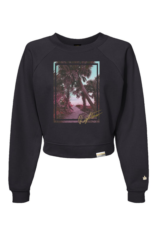 PARADISE ESCAPE CROP CREWNECK