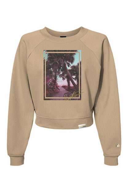 PARADISE ESCAPE CROP CREWNECK