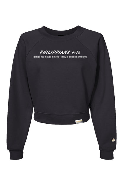 PHILIPPIANS 4:13 CROP CREWNECK