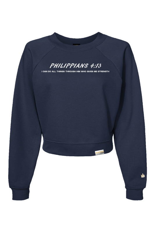 PHILIPPIANS 4:13 CROP CREWNECK