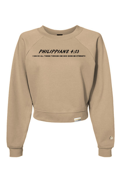 PHILIPPIANS 4:13 CROP CREWNECK