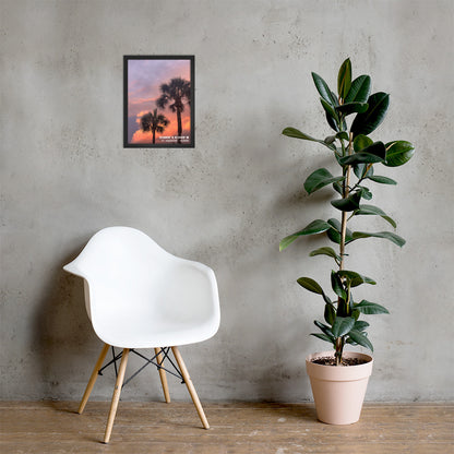 PALM TREE DUO FRAMED POSTER