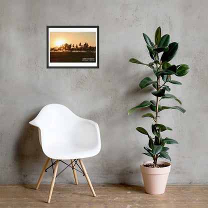 PLAYA SAMARA SUNSET FRAMED POSTER