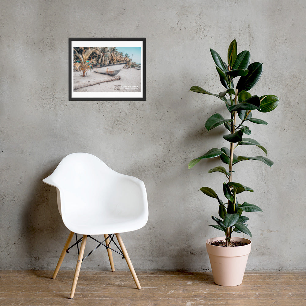 SAMARA BEACH BOHO FRAMED POSTER