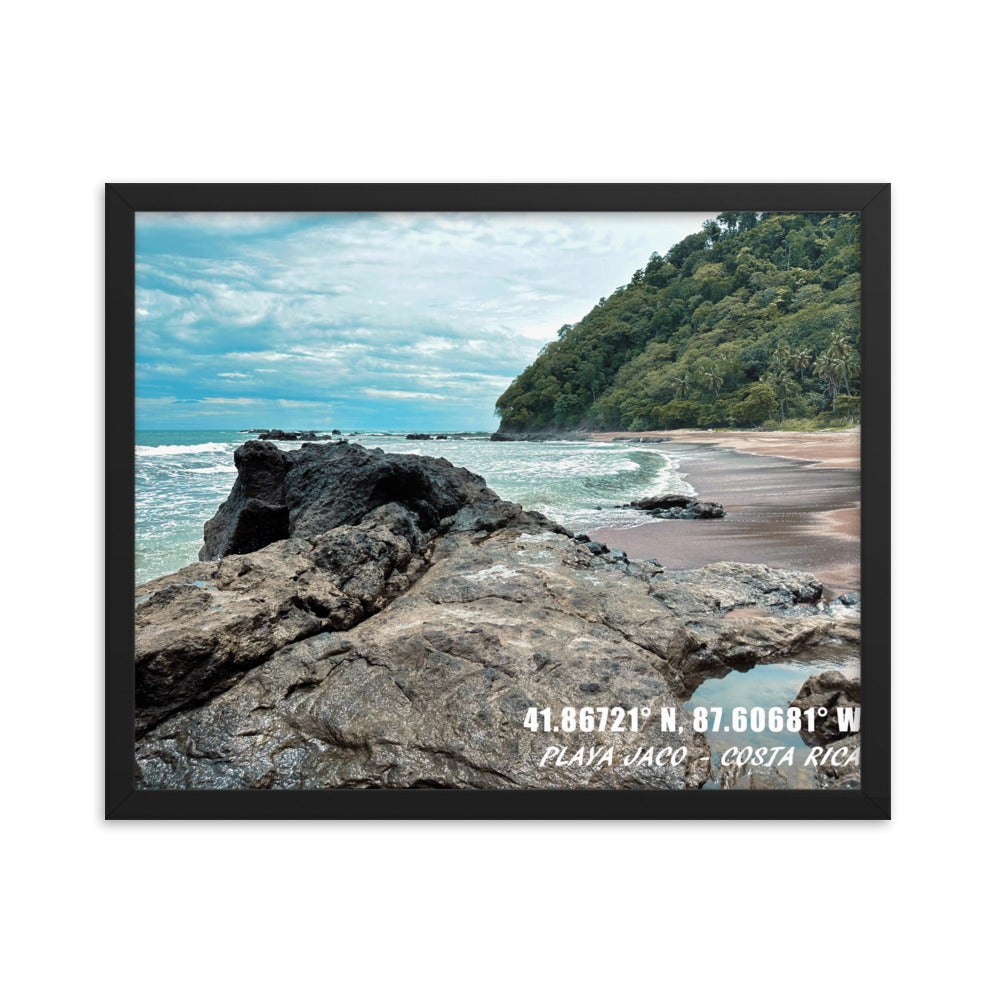 PLAYA JACO FRAMED POSTER