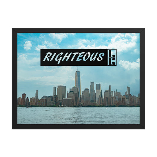 RIGHTEOUS X LC NEW YORK FRAMED POSTER