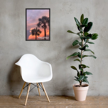 PALM TREE DUO FRAMED POSTER