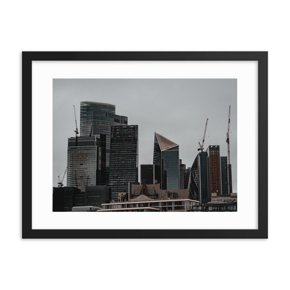 LONDON SKYLINE FRAMED POSTER