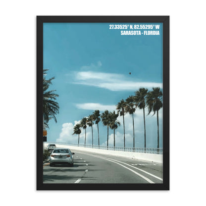 SARASOTA FRAMED POSTER